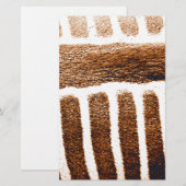 Braune Streifen_ Briefpapier (Vorne/Hinten)