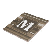 Braune Streifen Fliese (Seite)