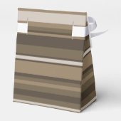 Braune Streifen Geschenkschachtel (Rückseite)