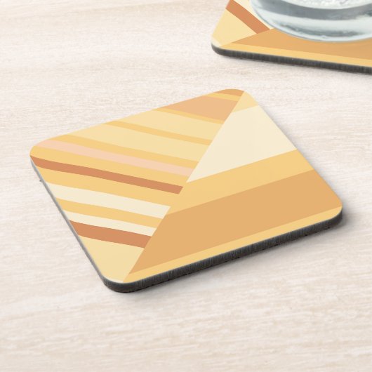 Braune Streifen Getränkeuntersetzer (Linke Seite)