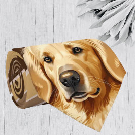 Braune Streifen Golden Retriever Labrador Neck Tie Krawatte