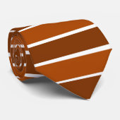 Braune Streifen Krawatte (Gerollt)