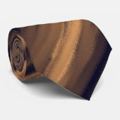 Braune Streifen Krawatte (Gerollt)