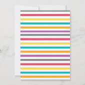 Braune Streifen Lama Fun Geburtstagsparty Einladung (Rückseite)