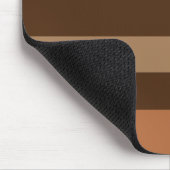 Braune Streifen Moderne neutrale Personalisierte Mousepad (Ecke)