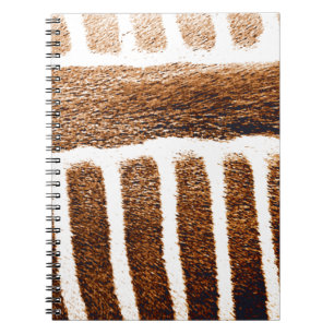 Braune Streifen_ Notizblock
