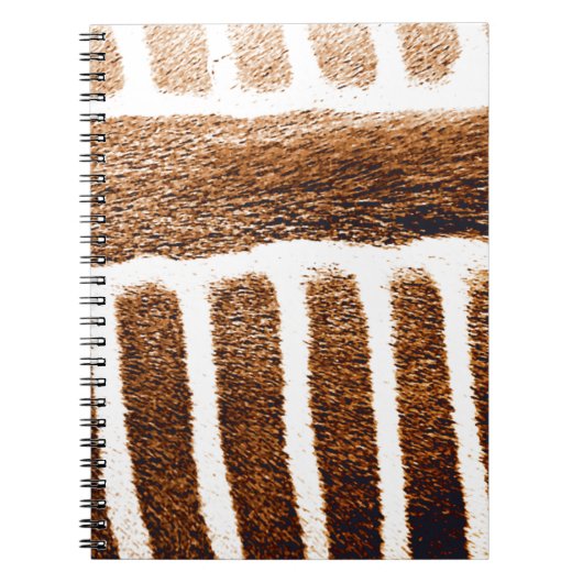 Braune Streifen_ Notizblock (Vorderseite)
