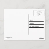 Braune Streifen Postkarte (Rückseite)