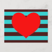 Braune Streifen Postkarte (Vorderseite)