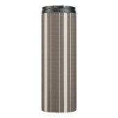 Braune Streifen Thermosbecher (Rückseite)