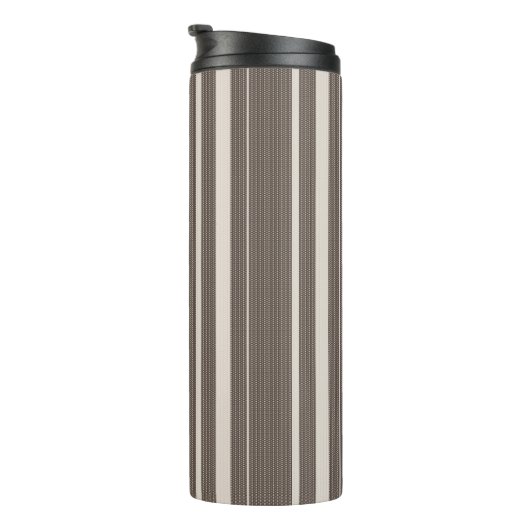 Braune Streifen Thermosbecher (Nach rechts gedreht)