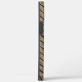 Braune Streifen und Trennstreifen, schwarz oder Sc Case-Mate iPhone Hülle (Rückseite / Rechts)
