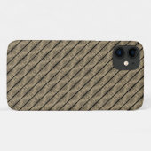 Braune Streifen und Trennstreifen, schwarz oder Sc Case-Mate iPhone Hülle (Rückseite (Horizontal))