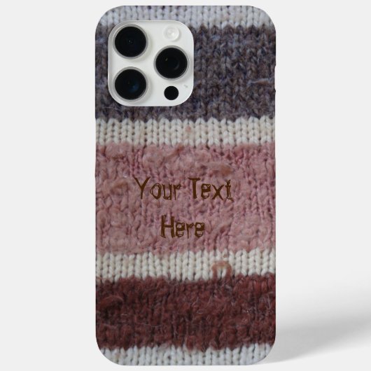 braune Stripteppiche Vintages Design Case-Mate iPhone Hülle (Rückseite)