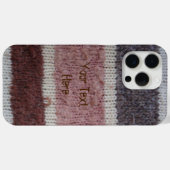 braune Stripteppiche Vintages Design Case-Mate iPhone Hülle (Rückseite (Horizontal))