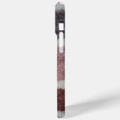 braune Stripteppiche Vintages Design Case-Mate iPhone Hülle (Rückseite / Links)