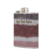 braune Stripteppiche Vintages Design Flachmann (Links)