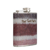 braune Stripteppiche Vintages Design Flachmann (Rechts)