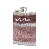 braune Stripteppiche Vintages Design Flachmann (Links)