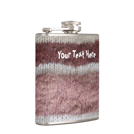 braune Stripteppiche Vintages Design Flachmann (Rechts)