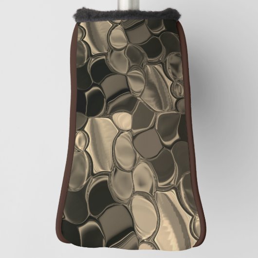 Braune Stücke, Kreise und abgerundete Formen? Golf Headcover (Rotieren 90)