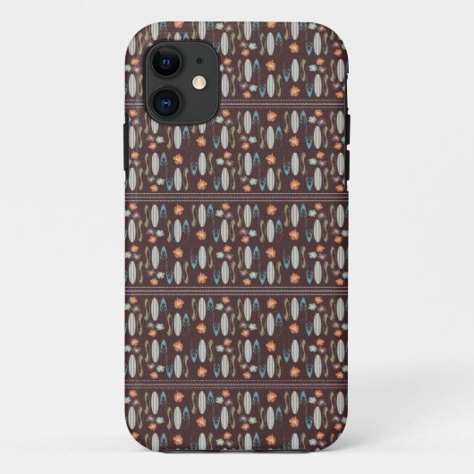 Braune Surfboards Case-Mate iPhone Hülle (Rückseite)
