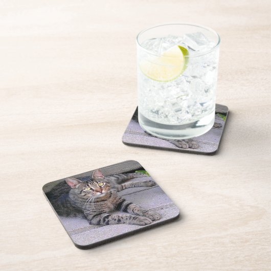 Braune Tablettenhülle Außenbereich Getränkeuntersetzer (Rechte Seite)