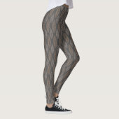 Braune/Tan Leaf Leggings (Rechts)