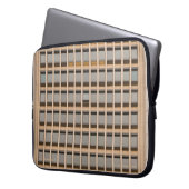 Braune Tapete Laptopschutzhülle (Vorderseite Links)