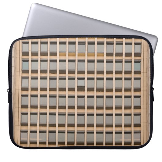 Braune Tapete Laptopschutzhülle (Vorderseite)