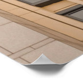 Braune Tapete Poster (Ecke)