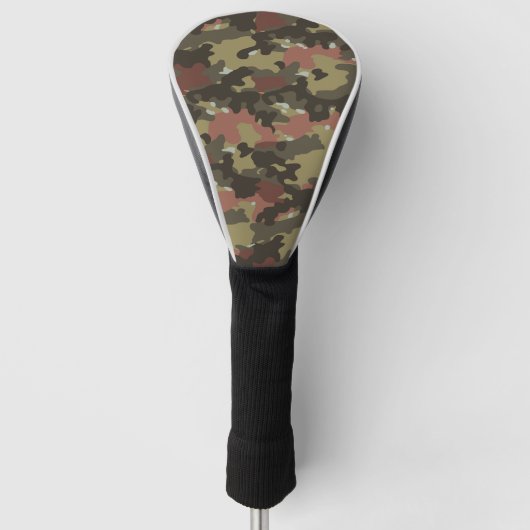 Braune Tarntextur Golf Headcover (Vorderseite)