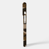 Braune Tarnung Personalisiert Case-Mate iPhone Hülle (Rückseite / Links)