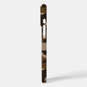 Braune Tarnung Personalisiert Case-Mate iPhone Hülle (Rückseite / Links)