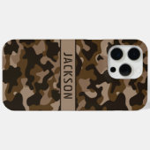 Braune Tarnung Personalisiert Case-Mate iPhone Hülle (Rückseite (Horizontal))