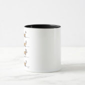 Braune Tasse der fliegenden Dackel (Zentrum)