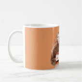 Braune Teddybär-Kürbis-Geschenke Kaffeetasse (Links)