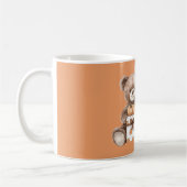 Braune Teddybär-Kürbisse-Geschenk Kaffeetasse (Links)