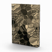 Braune Teile, Kreise und abgerundete Formen Fotoblock (Rechts)