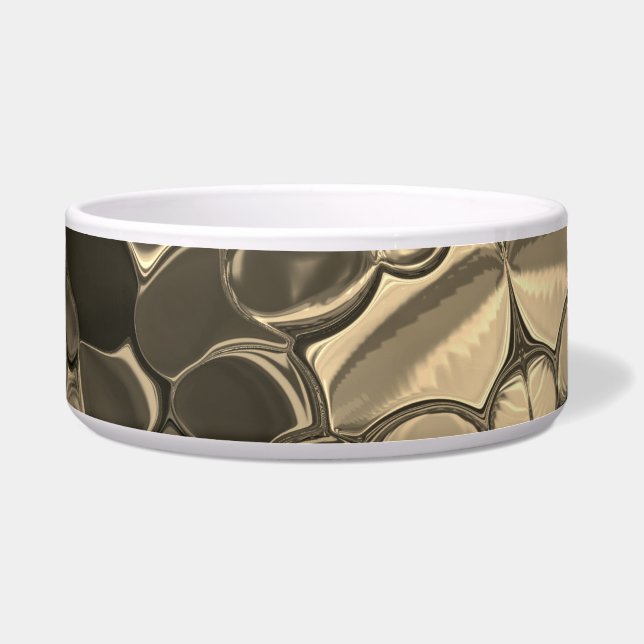 Braune Teile, Kreise und abgerundete Formen Napf (Vorderseite)