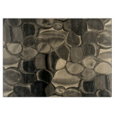 Braune Teile, Kreise und abgerundete Formen Schneidebrett (Vorderseite)