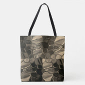 Braune Teile, Kreise und abgerundete Formen Tasche (Vorderseite)