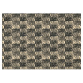 Braune Teile, Kreise und abgerundete Formen Tischdecke (Vorderseite (Horizontal))