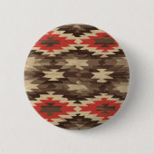 Braune/Terra Cotta-Muster Button (Vorderseite)
