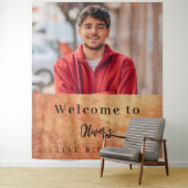 Braune Terracotta-Wand Foto Geburtshilfe Wandteppich (Beispiel)