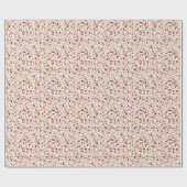 Braune Terrazzo: Vintages, trendiges Muster. Geschenkpapier (Flach)