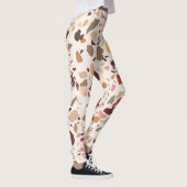 Braune Terrazzo: Vintages, trendiges Muster. Leggings (Rechts)