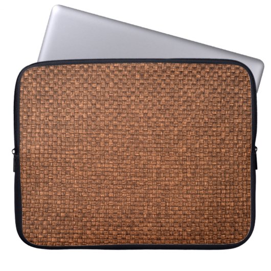 braune Textur für den Hintergrund Laptopschutzhülle (Vorderseite)