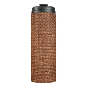 braune Textur für den Hintergrund Thermosbecher