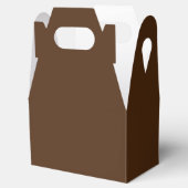 Braune, tiefe Bronze-Gefälligkeitsbox Geschenkschachtel (Geöffnet)